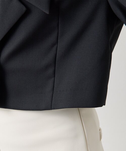 Whim Gazette(ウィムガゼット)の「ウールギャバテーラージャケット(テーラードジャケット・レディース・グレー/ブラック・FREE)」の16枚目の写真