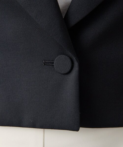 Whim Gazette(ウィムガゼット)の「ウールギャバテーラージャケット(テーラードジャケット・レディース・グレー/ブラック・FREE)」の18枚目の写真