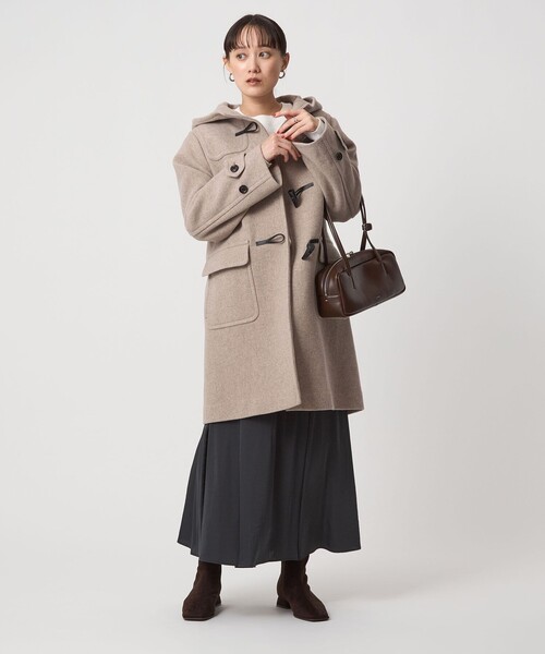 ほぼ未使用 着用回数1回 定価3万 グリーンレーベル ロングダッフルコート セール】ロング ダッフルコート（ダッフルコート）｜green label