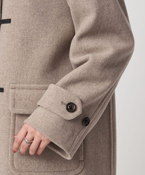 green label relaxing（グリーンレーベルリラクシング）の「ロング ダッフルコート（ダッフルコート・レディース・ナチュラル/ブラウン/ネイビー・44/42/40/38/36）」の21枚目の写真