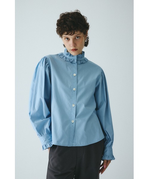 Misha & Puff フリルネックシャツ セール】Frill neck shirt フリルネックシャツ（シャツ/ブラウス