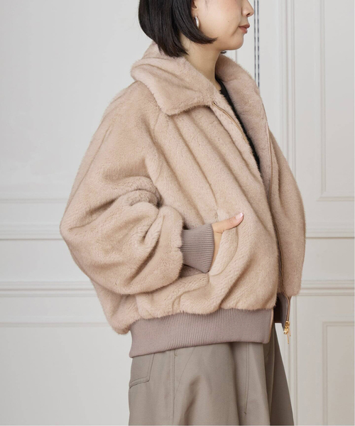 IENA LA BOUCLE（イエナラブークル）の「IENA LA BOUCLE ecoファーブルゾン（その他アウター・レディース・ベージュ・FREE）」の16枚目の写真
