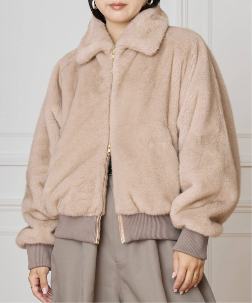 IENA LA BOUCLE（イエナラブークル）の「IENA LA BOUCLE ecoファーブルゾン（その他アウター・レディース・ベージュ・FREE）」の17枚目の写真