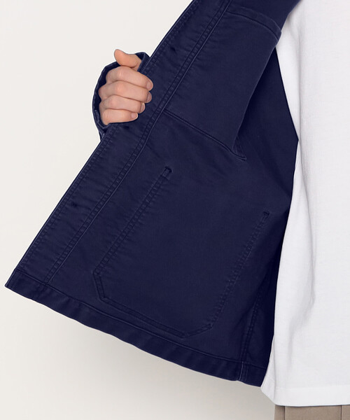DANTON（ダントン）の「MEN'S MOLESKIN WIDE COVERALL JACKET（その他アウター・メンズ・ブラック/ネイビー・40/42/44）」の5枚目の写真