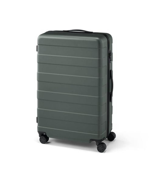 無印良品（ムジルシリョウヒン）の「バーを自由に調節できる　ハードキャリーケース（７５Ｌ）（スーツケース/キャリーバッグ・レディース・グレー/ブラック/ベージュ/カーキ・FREE）」の4枚目の写真