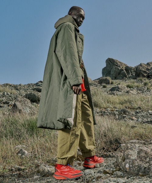 ボンモカ HOKA SPEEDGOAT 6 ANTIQUE OLIVE/SQUASH - MENS - Lamey Wellehan Shoes