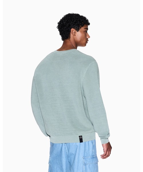 ARMANI EXCHANGE（アルマーニエクスチェンジ）の「【A|X アルマーニ エクスチェンジ】＜オンライン限定＞コットン ニットプルオーバー（ニット/セーター・メンズ・セージグリーン/ダークネイビー・LARGE/MEDIUM/SMALL/X-SMALL/X-LARGE）」の10枚目の写真