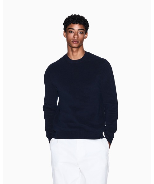 ARMANI EXCHANGE（アルマーニエクスチェンジ）の「【A|X アルマーニ エクスチェンジ】＜オンライン限定＞コットン ニットプルオーバー（ニット/セーター・メンズ・セージグリーン/ダークネイビー・LARGE/MEDIUM/SMALL/X-SMALL/X-LARGE）」の11枚目の写真