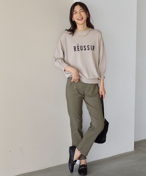 ANY(エニィ)の「【ウエストゴム】7days裏起毛テーパードパンツ(その他パンツ・レディース・グレー系/カーキ系/黄土色系/ブラック系・LARGE/MEDIUM/SMALL)」の7枚目の写真