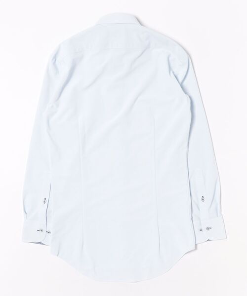 TOKYO SHIRTS(トウキョウシャツ)の「形態安定ノンアイロン ボタンダウン 長袖ストレッチビジネスワイシャツ(ビジネスシャツ・メンズ・サックスブルー・首回り39cm-裄丈80cm/首回り39cm-裄丈84cm/首回り41cm-裄丈82cm/首回り41cm-裄丈86cm/首回り42cm-裄丈82cm/首回り42cm-裄丈86cm/首回り43cm-裄丈82cm/首回り43cm-裄丈86cm/首回り37cm-裄丈80cm/首回り37cm-裄丈84cm)」の7枚目の写真