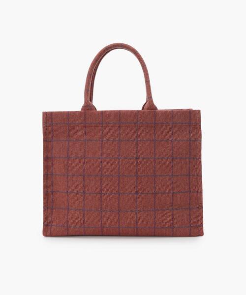 チェック ラージ トートバッグ ZAX03A－02（トートバッグ）｜agnes b