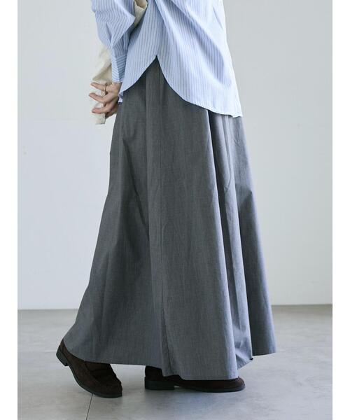 Lugnoncure（ルノンキュール）の「【選べる着丈】タイプライタースカート（スカート・レディース・グレー/ベージュ/ブラック/カーキ・ﾌﾘｰ(M)/ﾌﾘｰ(L)）」の3枚目の写真