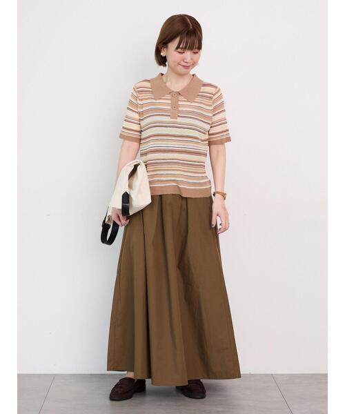 Lugnoncure（ルノンキュール）の「【選べる着丈】タイプライタースカート（スカート・レディース・グレー/ベージュ/ブラック/カーキ・ﾌﾘｰ(M)/ﾌﾘｰ(L)）」の9枚目の写真