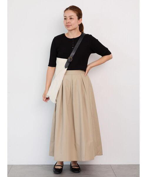 Lugnoncure（ルノンキュール）の「【選べる着丈】タイプライタースカート（スカート・レディース・グレー/ベージュ/ブラック/カーキ・ﾌﾘｰ(M)/ﾌﾘｰ(L)）」の15枚目の写真