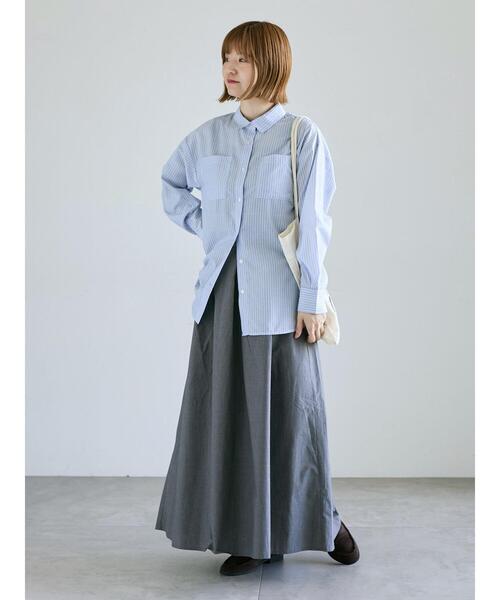 Lugnoncure（ルノンキュール）の「【選べる着丈】タイプライタースカート（スカート・レディース・グレー/ベージュ/ブラック/カーキ・ﾌﾘｰ(M)/ﾌﾘｰ(L)）」の17枚目の写真