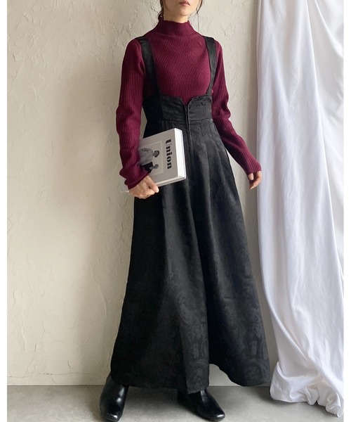 She's Closet(シーズクローゼット)の「プチハイネックタイト長袖リブニットトップス(ニット/セーター・レディース・グレイッシュベージュ/ブラック/オフホワイト/ベージュ・M/L)」の19枚目の写真