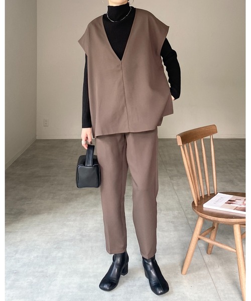 She's Closet(シーズクローゼット)の「プチハイネックタイト長袖リブニットトップス(ニット/セーター・レディース・グレイッシュベージュ/ブラック/オフホワイト/ベージュ・M/L)」の21枚目の写真
