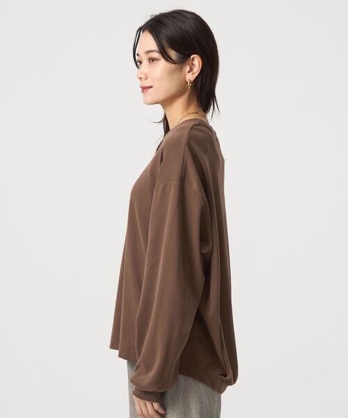 レオナール 長袖トップス トリム シルク ブラック✖ピンク 40 LEONARD