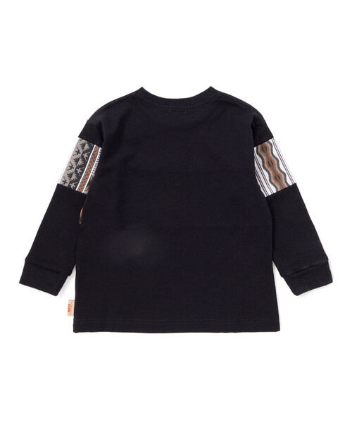 WASK(ワスク)の「ネイティブ柄プリントTシャツ(110~160cm)(Tシャツ/カットソー・キッズ・ベージュ/ブラック・150cm/160cm/140cm/130cm)」の9枚目の写真