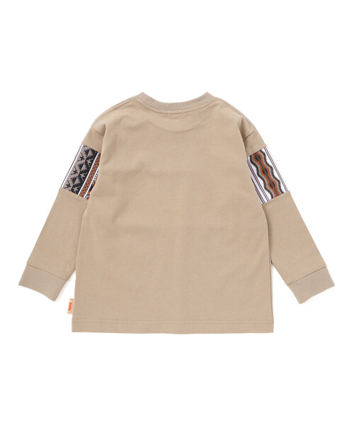 WASK(ワスク)の「ネイティブ柄プリントTシャツ(110~160cm)(Tシャツ/カットソー・キッズ・ベージュ/ブラック・150cm/160cm/140cm/130cm)」の11枚目の写真