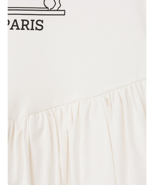 EIMY ISTOIRE(エイミーイストワール)の「バリエプリントぺプラムTシャツ(Tシャツ/カットソー・レディース・その他8/ホワイト/ブラック・F)」の13枚目の写真