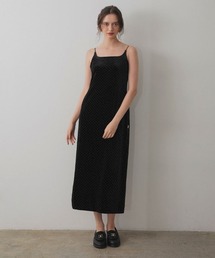 【ANDRESD】curved square velour dress 結婚式 ワンピース パーティードレス オケージョンドレス お呼ばれ 二次会 成人式 同窓会