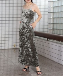 セール】【ANDRESD】lace panel accent dress 結婚式 パーティードレス