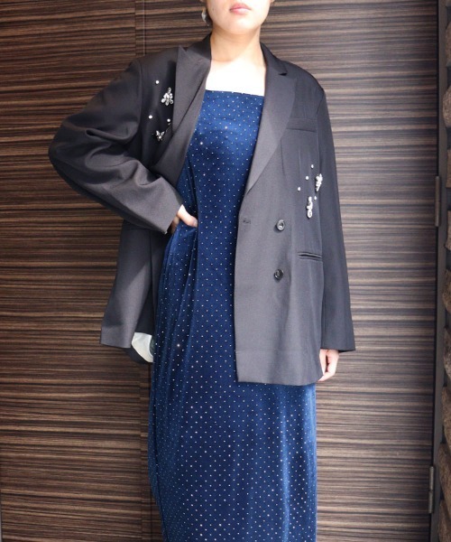 DONOBAN(ドノバン)の「【ANDRESD】curved square velour dress 結婚式 ワンピース パーティードレス オケージョンドレス お呼ばれ 二次会 成人式 同窓会(ドレス・レディース・グレー/ピンク/グリーン/ブラック系その他/ネイビー系・S/M/L)」の16枚目の写真