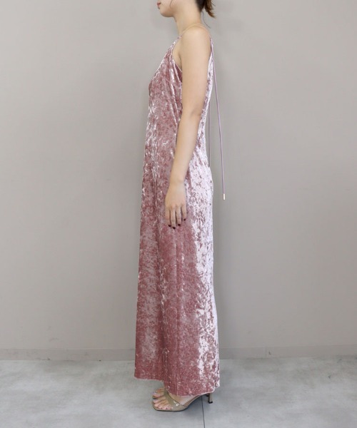 DONOBAN(ドノバン)の「【ANDRESD】curved square velour dress 結婚式 ワンピース パーティードレス オケージョンドレス お呼ばれ 二次会 成人式 同窓会(ドレス・レディース・グレー/ピンク/グリーン/ブラック系その他/ネイビー系・S/M/L)」の13枚目の写真