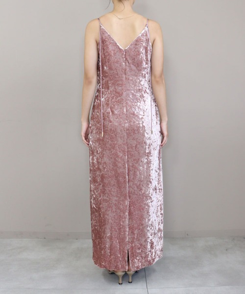 DONOBAN(ドノバン)の「【ANDRESD】curved square velour dress 結婚式 ワンピース パーティードレス オケージョンドレス お呼ばれ 二次会 成人式 同窓会(ドレス・レディース・グレー/ピンク/グリーン/ブラック系その他/ネイビー系・S/M/L)」の12枚目の写真