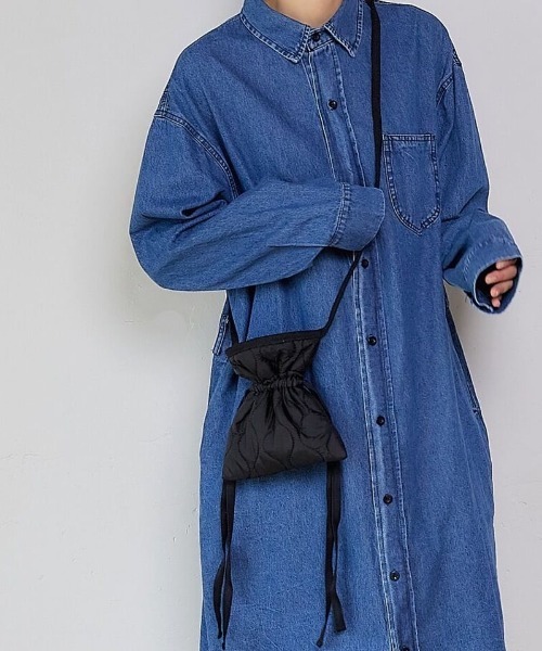 KALENO(カレノ)の「unisex / mini quilting cross bag(ショルダーバッグ・レディース・ブラック・FREE)」の8枚目の写真