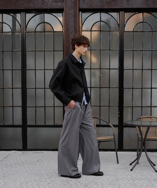 simple melton button jacket/シンプルメルトンボタンジャケット