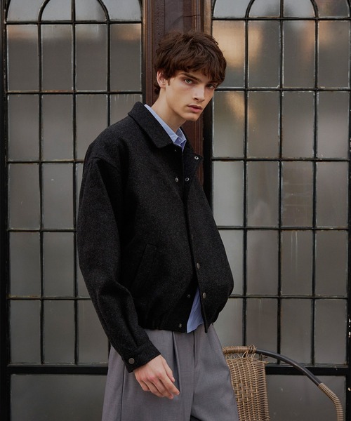 Regen Glanz（レーゲングランツ）の「simple melton button jacket