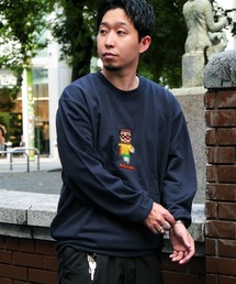 MELLOW（メロー）の「PIXEL MARVIE SWEAT   ピクセル柄   ドットイラスト   イラスト刺繍   キャラクター スウェット トレーナー（スウェット）」