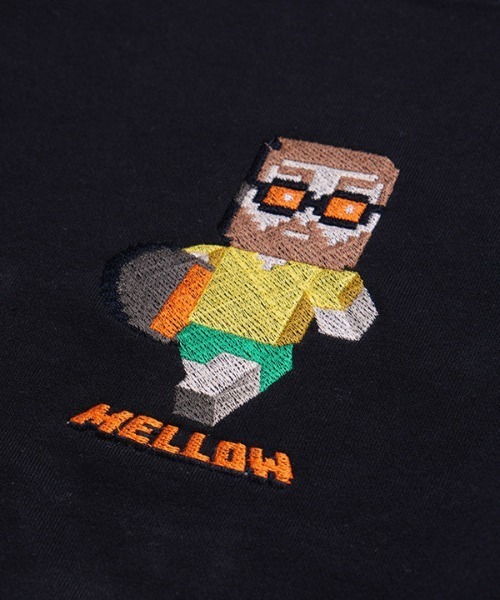 MELLOW(メロー)の「PIXEL MARVIE SWEAT / ピクセル柄 / ドットイラスト / イラスト刺繍 / キャラクター スウェット トレーナー(スウェット・メンズ・ネイビー/グレー/ブラック・M/L/XL)」の17枚目の写真
