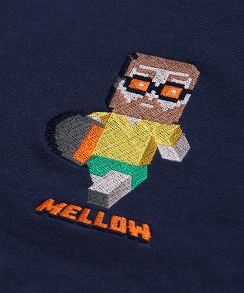 MELLOW(メロー)の「PIXEL MARVIE SWEAT / ピクセル柄 / ドットイラスト / イラスト刺繍 / キャラクター スウェット トレーナー(スウェット・メンズ・ネイビー/グレー/ブラック・M/L/XL)」の21枚目の写真