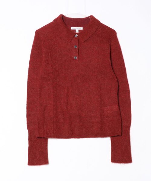 Banana Republic（バナナリパブリック）の「イタリアン アルパカ ブレンド ニットポロ（ニット/セーター・レディース・ブラウン/レッド系その他/ホワイト/ブルー・M/XS/L/S）」の8枚目の写真