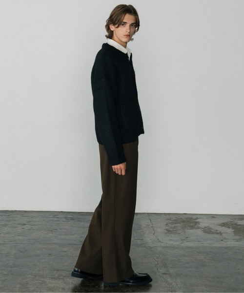 LURAKU（ルラク）の「【LURAKU】Wool-like One-tuck Straight Slacks / ウールライクワンタックスラックス | SETUP対応（スラックス・メンズ・ダークブラウン/ブラック/チャコールグレー・L/M）」の18枚目の写真
