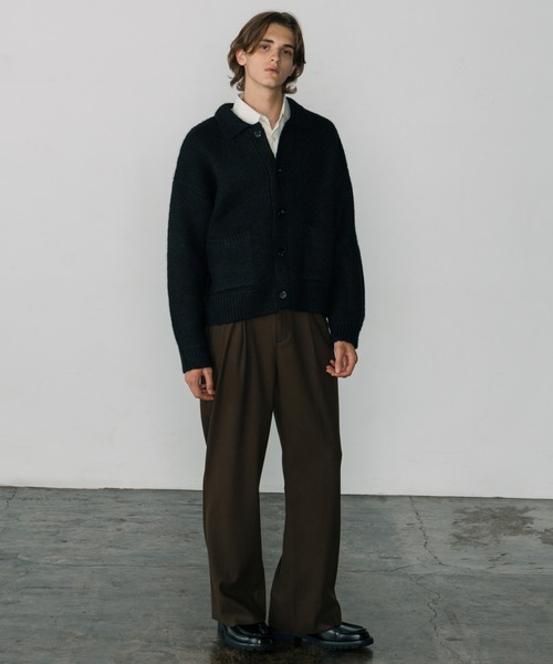 LURAKU（ルラク）の「【LURAKU】Wool-like One-tuck Straight Slacks / ウールライクワンタックスラックス | SETUP対応（スラックス・メンズ・ダークブラウン/ブラック/チャコールグレー・L/M）」の19枚目の写真