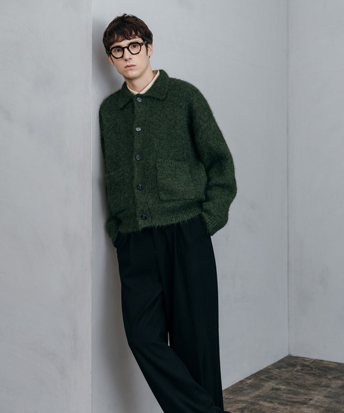 LURAKU（ルラク）の「【LURAKU】Wool-like One-tuck Straight Slacks / ウールライクワンタックスラックス | SETUP対応（スラックス・メンズ・ダークブラウン/ブラック/チャコールグレー・L/M）」の5枚目の写真