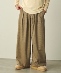 2-Tuck Checked Wide-leg Slacks / 2タックチェックワイドスラックス