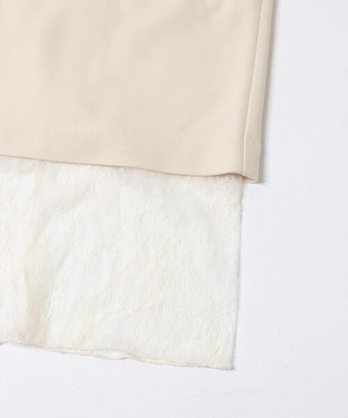 URBAN RESEARCH ROSSO WOMEN（アーバンリサーチ　ロッソ）の「レースレイヤードミディスカート（スカート・レディース・ブラック/アイボリー・36/38）」の3枚目の写真