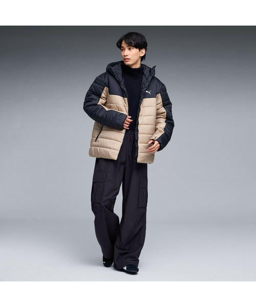 PUMA（プーマ）の「PUMA プーマ メンズ ESS フーデッド パデッド ジャケット（ダウンジャケット/コート・メンズ・ブラック/ベージュ×ブラック・XX-LARGE/X-LARGE/LARGE/SMALL/MEDIUM）」の9枚目の写真