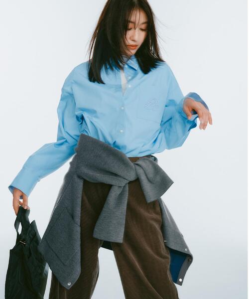 OPAQUE.CLIP(オペークドットクリップ)の「スナップボタン ダブルフェイス配色ニットカーディガン【洗濯機OK】(カーディガン/ボレロ・レディース・オフホワイト/グレー/ブラック/ワインレッド・38/40/42)」の7枚目の写真