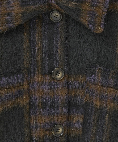 Green　Parks（グリーンパークス）の「■WITH KURUMI NAKATA チェックジャケット（テーラードジャケット・レディース・アイボリー/ブラック・FREE）」の15枚目の写真