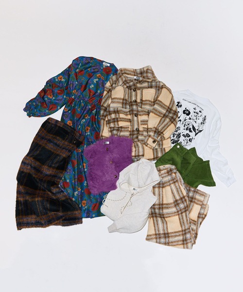 Green　Parks（グリーンパークス）の「■WITH KURUMI NAKATA チェックジャケット（テーラードジャケット・レディース・アイボリー/ブラック・FREE）」の4枚目の写真