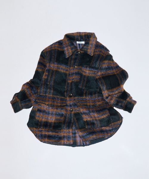 Green　Parks（グリーンパークス）の「■WITH KURUMI NAKATA チェックジャケット（テーラードジャケット・レディース・アイボリー/ブラック・FREE）」の6枚目の写真