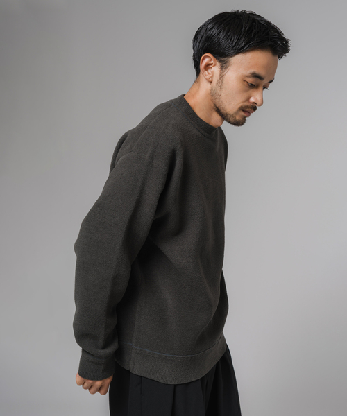 クルーレ crewre ミックスヤーンクルーネックニット size3 クルー