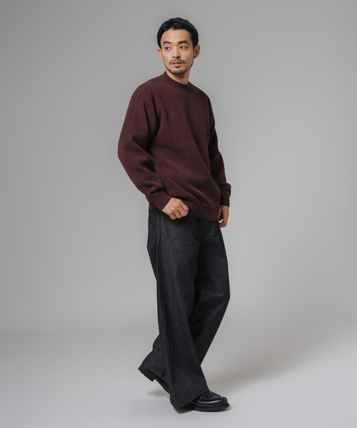 EDIFICE（エディフィス）の「ライト シェニール ヤーン クルーネック プルオーバー（ニット/セーター・メンズ・アイボリー/ブラウン/チャコールグレー・MEDIUM/LARGE）」の11枚目の写真