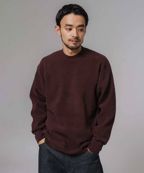 EDIFICE（エディフィス）の「ライト シェニール ヤーン クルーネック プルオーバー（ニット/セーター・メンズ・アイボリー/ブラウン/チャコールグレー・MEDIUM/LARGE）」の10枚目の写真